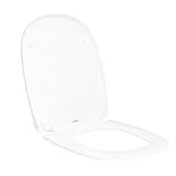 SENSEA - Quadratischer WC-Sitz - Weiß glänzend - mit Fallschutz - Remix