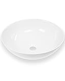 Art-of-Baan Premium Waschbecken rund - Hochglanz Aufsatzwaschbecken - Keramik-Becken für Waschtisch…