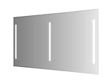Sieper | Libato Badspiegel mit Beleuchtung 120 x 70 cm, neutralweiß, Lichtspiegel, Leuchtspiegel, Wandspiegel