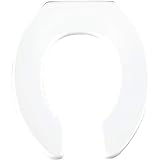 BEMIS 955SSCT 000 Toilettensitz, robust, vorne offen, ohne Deckel, löst sich nie und reduziert Rückrufe,…
