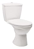 Stand-WC Kombination / Abgang senkrecht / Weiß / Inkl. Spülkasten und WC-Sitz