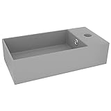vidaXL Badezimmer Waschbecken mit Überlauf Aufsatzwaschbecken Waschtisch Badbecken Waschplatz Keramikbecken…