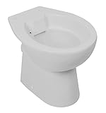 'aquaSu® Spülrandloses Stand-WC 090 | Tiefspüler mit waagerechtem Abgang | Tiefspül-WC ohne Spülrand…