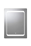 Croydex Sherston LED-beleuchteter Spiegel, Silber, 800 x 600 x 50 mm