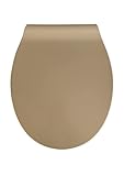 VEROSAN Duroplast WC-Sitz Slim Line beige, mit Absenkautomatik für geräuschloses Schließen, angenehmer…