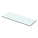 vidaXL Glasboden Glasscheibe Glasplatte für Glasregal Transparent 50 cm x 12 cm