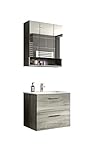 xonox.home X64B3B05, Holzwerkstoff, Rauchsilber, 60 x 150 cm