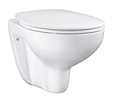 GROHE Bau Keramik | Wand-Tiefspül-WC Set inkl. WC Sitz | Einfach abzunehmender Sitz | Alpin-weiß | 39351000