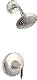 Kohler TS45106-4-BN Rite-Temp shower valve trim with lever handle and 2.5 gpm showerhead