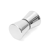 Ruimou Konischer Glastürgriff Spiegel Silber (Kunststoff ABS) für Badezimmertür, Büro, Plexiglas, Schiebetür,…