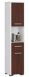 AKORD Badezimmer-Hochschrank schränke | Badezimmer kommode |2D1SZ1WN, B30 x H140 x T30 cm, Gewicht 25…