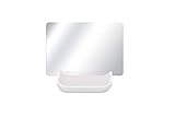 Kleine Wolke Kosmetikspiegel Tray Mirror weiß Spiegel, Glas/Polyresin, Maße: ca. 12 x 17,3 cm