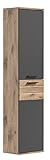 xonox.home X12B8751, Holzwerkstoff, Front: Basalt Grau Nachbildung, Korpus Nox Oak Nachbildung, 37 x…
