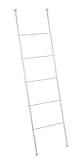 WENKO Handtuchleiter Viva - Handtuchhalter, Kleiderständer, Stahl, 43 x 156.5 x 3.5 cm, Weiß
