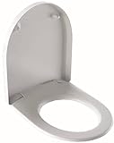 Geberit WC Sitz iCon (Deckel überlappend, Befestigung von oben, Farbe weiß, Duroplast, ohne Absenkautomatik)…