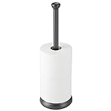 mDesign Toilettenpapierhalter freistehend – klassischer Papierrollenhalter fürs Badezimmer – Klopapierhalter…