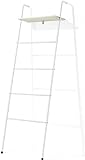 Handtuchleiter, Dekorative Leiter, Wandbezogene Leiterregal mit 5 Ebenen, Platzsparend, Stahl Kleiderständer…