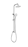 MARWELL Duschsystem Bayala Round Duschsäule mit Regendusche Ø 20 cm Duschgarnitur Dusch-Set mit verstellbarer…