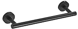 40,6 cm Badetuchstange Edelstahl matt schwarz Handtuchhalter Handtuchstangen für Badezimmer Wandhalterung