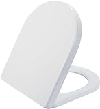 SADALAK WC-Sitz mit Absenkautomatik und Schnellentriegelung – strapazierfähiges,verstellbare Edelstahl-Scharniere,D/U…