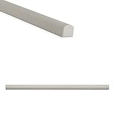 Questech Fliesenborte, 1,27 x 30,5 cm Soho Listel Low Pencil Tile Edge Liner, grau matt, 12 Stück