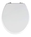 WENKO WC-Sitz Prima Weiß, hochwertiger Toilettensitz im Retro-Style, WC-Deckel inklusive Wandpuffer…