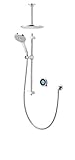 Aqualisa Optic Q smart shower (concealed) with adjustable handset and fixed ceiling head - with integral…
