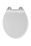 Croydex Flexi-Fix Victoria Slim Line Toilettensitz, rutscht Immer, antibakteriell, Kunststoff, weiß,…