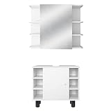 ML-Design Badmöbel-Set 2-teilig, Badezimmermöbel Set Badmöbel Set Badezimmerset, Waschtisch mit Unterschrank,…