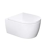 Mai & Mai Hänge-WC Toilette Aachen106 Wand-WC aus Keramik, BTH: 35,5x48x25cm