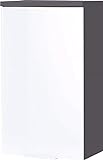 Germania Hängeschrank 2750-569 GW-Pescara in Graphit/Weiß, mit Glasfronten, 39 x 69 x 27 cm (B/H/T)
