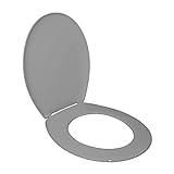 SENSEA - ESSENTIAL Toilettensitz - Oval - Thermoweicher Kunststoff - Granit - Grau - Hochglanz-Finish