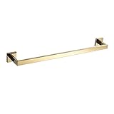 Bathroom Hardware Set Gold Polish Bathrobe Hook Towel Rail Bar Shelf Tissue Paper Holder Bathroom Accessories,Single…