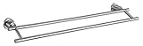 Design House 560326 Geneva Handtuchstange, Doppelter Handtuchhalter, Nickel, 61 cm, Satin/Nickelfarben,…