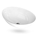 Alpenberger Moderne Waschschale I Waschbecken rund Keramik Waschtisch Oval Aufsatzwaschbecken