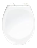 WENKO WC-Sitz Ios, stabiler Premium Thermoplast WC-Sitz in Weiß mit Easy-Close Absenkautomatik und 1-Knopf…