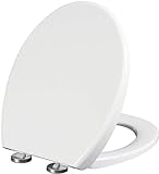 SADALAK Toilettensitz, Absenkautomatik, Schnellverschluss und leicht zu reinigen, O-Form, weiße WC-Sitze,…