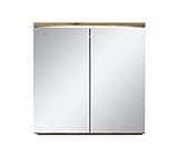 Badezimmer Spiegelschrank Toledo 60cm Eiche – Stauraum Unterschrank Möbel Zwei Türen Badschrank