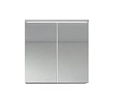 Badezimmer Spiegelschrank Toledo 60cm Weiß – Stauraum Unterschrank Möbel Zwei Türen Badschrank
