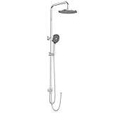 Regendusche Duschsystem ohne Thermostat und Armatur, YEAUPE PRO Duschsets mit Kopfbrausen(Φ250mm), Duschkopf…