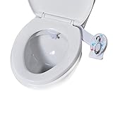 Dusch-WC Bidet Linke Hand, WC Bidet Mit Selbstreinigende Doppeldüse, Cold/Heiß Water Bidet (Ohne Strom),…