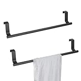 2 Stück Handtuchhalter Metall Handtuchhalter Küchenschranktür Aufhängbar Stanzfrei Nagelfrei Handtuchhalter…
