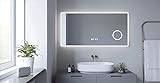 AQUABATOS® Badspiegel mit Beleuchtung 120 x 60 cm LED Lichtspiegel Wandspiegel Badezimmerspiegel beleuchtet…