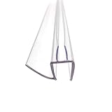 Cozylkx Rahmenloser Glas-Duschtürfeger für 5/16 Zoll Glas, Bodendichtung mit Tropfstange, 69,8 cm lang