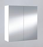Dmora - Badezimmer-Hängeschrank Lafayette, Säulenschrank für Badezimmer, Hängendes Schließfach, Glänzende…