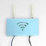 JKGHK WiFi Router Lagerregal Netzwerk Set-Top-Box Dekoration Kreative Wandbehang Set-Top-Box,Blau