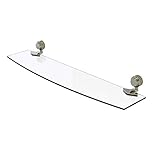 Allied Brass 433D/24-PNI Venus Collection 24 Inch Dotted Accents Glass Shelf, 24-Inch by 5-Inch, Polished…