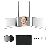 EVGTTI 360 Grad Spiegel zum Selbstschneiden und Stylen - Tragbarer 3 Wege Kosmetikspiegel mit Höhenverstellung…