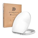 Dombach® Premium WC Sitz, Klodeckel mit Absenkautomatik, Antibakterielle, abnehmbare Klobrille mit Absenkautomatik,…