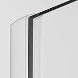 Duschdichtung für Duschtüren transparent I 190cm Duschtürdichtung 6mm 7mm 8mm Glastür seitlich I Ersatzdichtung…